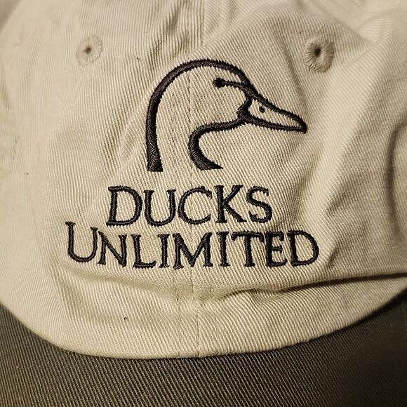 Ducks Unlimited Khaki and Olive Sliderback Hat - New - Picture 2 of 7